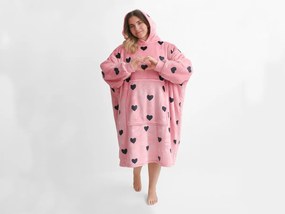 XPOSE® Mikinová deka s barančekom LOVE