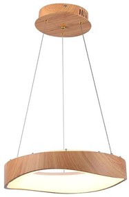 LED Luster na lanku LED/18W/230V 3000K ø 40 cm hnedá