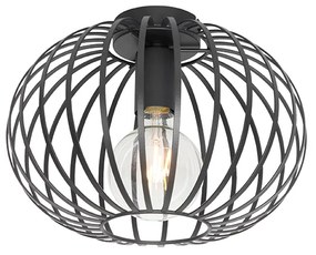 Inteligentné stropné svietidlo čierne 30 cm vrátane Wifi G95 - Johanna