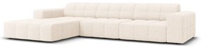 Krémová rohová pohovka (ľavý roh) Chicago – Cosmopolitan Design