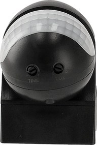 BERGE Pohybové čidlo LED PIR čierne IP44 800W PR054