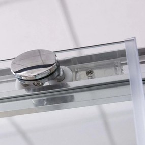 Roltechnik Outlet Obdĺžnikový sprchovací kút s posuvnými dverami a bočnou stenou LYG2L/R+LYSWG, strieborný - bez vaničky ROTH-Variant: šírka dverí: 1…