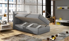 Moderná box spring posteľ Adria 90x200, červená Roh: Orientace rohu Levý roh