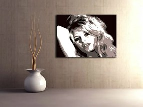 Ručne maľovaný POP Art obraz Brigitte Bardot | rôzne rozmery