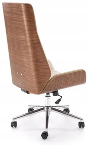 Kancelářské křeslo WEBSTER ořech/béžové