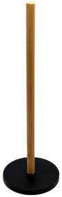 Stojan na papierové rolky, čierno-bambusový