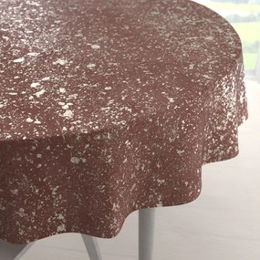 Biante Zamatový okrúhly obrus Isabela IBL-013 Gold Design staroružový Ø 50 cm