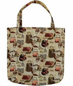 Taška Boutique de Paris – svetlá 45 × 45 cm