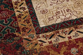 Vlnený koberec OMEGA LUMENA etnický, vintage svetlo rubín Veľkosť: 200x300 cm