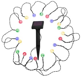 LED RGB Solárne svietidlo 20xLED/1,2V 300 mAh IP44