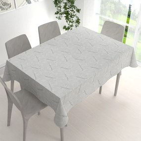 Biante Dekoračný obdĺžnikový obrus Leona LN-165 Popínavé lístky na sivom 50x100 cm