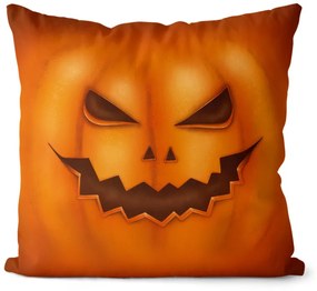 Vankúš Pumpkin face (Velikost polštáře: 55 x 55 cm)