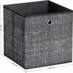 Úložné boxy Fora šedé - 6 kusů