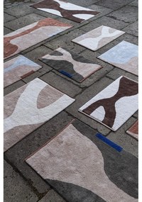 Bavlnený prateľný koberec vo svetlomodrej a béžovej farbe 50x80 cm Figura – Mette Ditmer Denmark