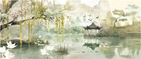 Obraz - Čínske jazero (120x50 cm)