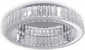 Toolight Toolight, krištáľové stropné svietidlo 50cm, 30W, 4000K, 1401lm, APP1744-C, chrómová, OSW-09308