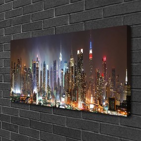 Obraz Canvas Noc mesto new york 125x50 cm
