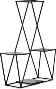 STOJAN NA KVETINÁČ BEN 95X78X24 CM ČIERNA