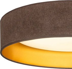 BRILAGI-LED Stropné svietidlo VELVET SIMPLE LED/36W/230V 3000K pr. 55 cm hnedé/zlaté