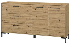 Komoda dvojdverová Nevio 13 so zásuvkami 159 cm - Dub artisan