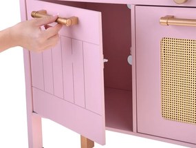 Producent niezdefiniowany Drevená detská kuchynka RÓŻANA – varič, drez, hrnce, príslušenstvo ZA5932