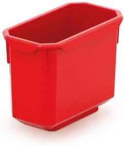Sada úložných boxů 6 ks XEBLOCCK 14 x 7,5 x 28 cm černo-červená