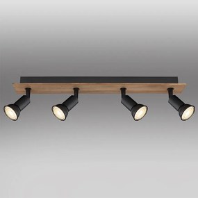 Stropné bodové svietidlo 57998-4W drevo LS4