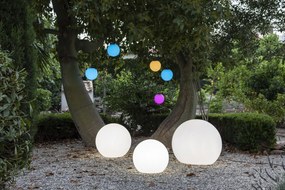 Záhradná lampa Buly 40 Smarttech, solárna – biela