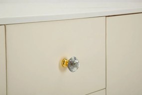 Dizajnová komoda Pembroke 120 cm biela