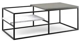 Konferečý stolík SARA - šedá/biela/čierna