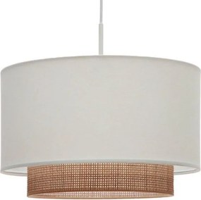 Látkové tienidlo v bielo-prírodnej farbe ø 40 cm Erna – Kave Home