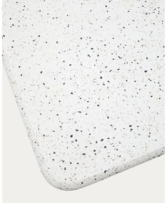 Biely terrazzo konferenčný stolík 48x48 cm Saura – Kave Home