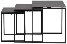 Actona Set príručných stolíkov Katrine (3 ks) - čierna