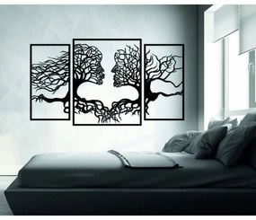 Drevený obraz, žena a muž v tvare konárov a koreňov I SENTOP PR0314  picture 3 pieces