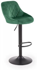 Barová stolička H101 Halmar Tmavo zelená
