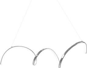 Toolight Toolight, LED závesné svietidlo 90cm, 26W, 3000K, LHJ025-CP, chrómová, OSW-60016