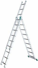 ALVE Rebrík hliníkový trojdielny univerzálny 7608 PROFI EUROSTYL