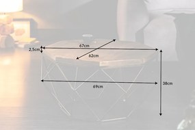 Dizajnový konferenčný stolík Acantha 70 cm mango - Posledný kus