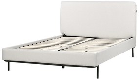 Čalúnená posteľ 140 x 200 cm sivá CORIO Beliani