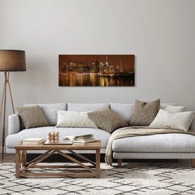 Obraz nočného mesta (120x50 cm)