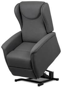 BONTEC Polohovacie kreslo, elektrické káblové ovládanie, šedá, látka, TV-1192 GREY2 Farba: Béžová