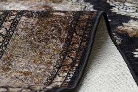MIRO 51664.805 umývací koberec Rozeta, rám protišmykový - hnedý Veľkosť: 160x220 cm