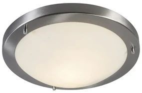Inteligentné stropné svietidlo oceľ 31 cm vrátane WiFi A60 IP44 - Yuma
