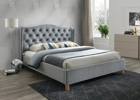 Manželská posteľ ASPEN Velvet | 180 x 200 cm SIGNAL - spálňový nábytok: Sivá / Bluvel 14