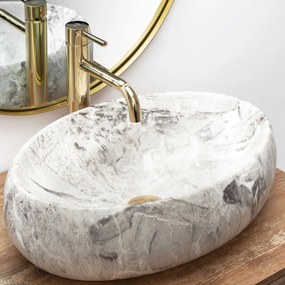 Rea Linda Stone umývadlo, 49 x 34 cm, imitácia kameňa, REA-U1020