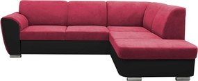 XXXLutz ROHOVÁ SEDAČKA, textil, červená, čierna MID.YOU - Sedačky - 001574004003