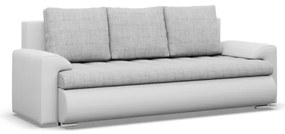 Trojmiestna rozkladacia sedačka FORESTA sivá / biela