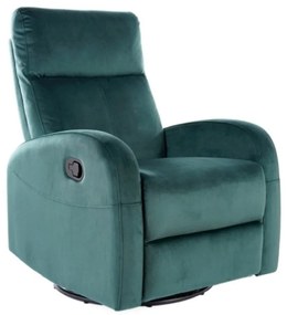 Rozkladacie kreslo Olimp Velvet, zelená