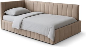 Čalúnená jednolôžková posteľ s úložným priestorom Teddy 90x200