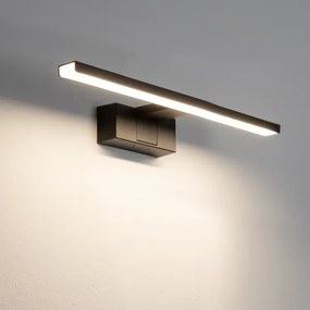 Aigostar - LED osvetlenie zrkadla do kúpeľne LED/8W/230V 4000K 40 cm IP44 čierne